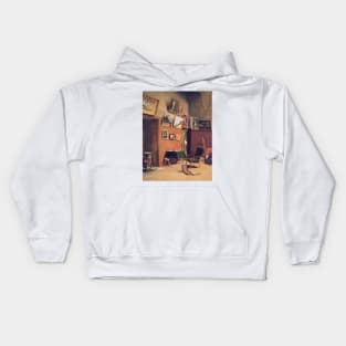 Studio in the rue de Furstenberg by Frederic Bazille Kids Hoodie